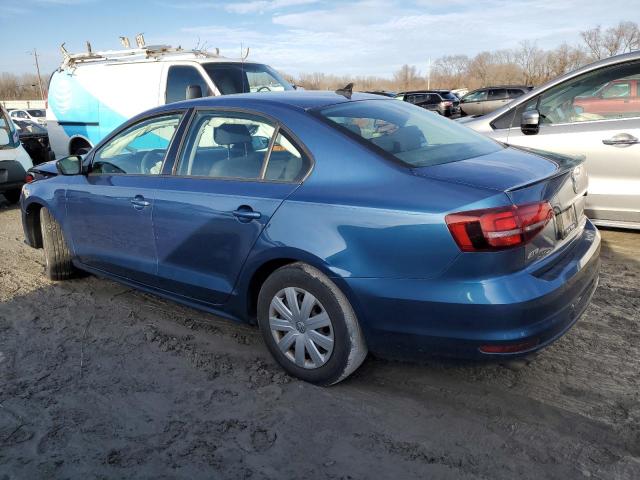 3VW267AJ8GM245477 - 2016 VOLKSWAGEN JETTA S BLUE photo 2