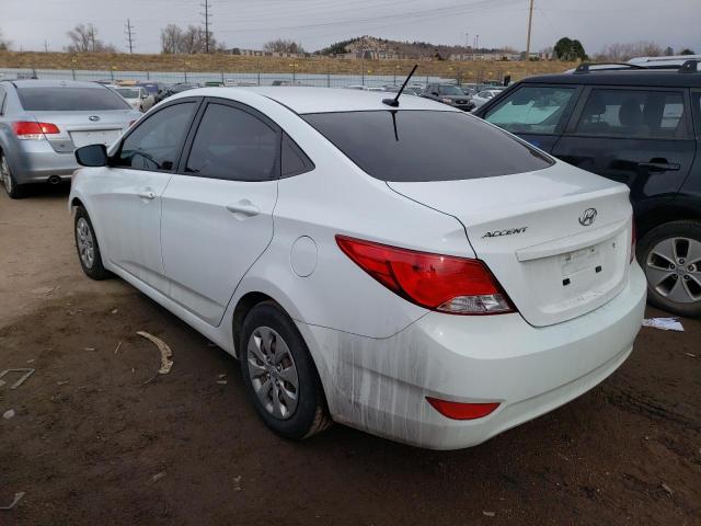 KMHCT4AE0GU018132 - 2016 HYUNDAI ACCENT SE WHITE photo 2