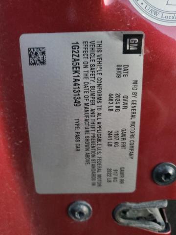 1G2ZA5EK1A4131349 - 2010 PONTIAC G6 RED photo 12