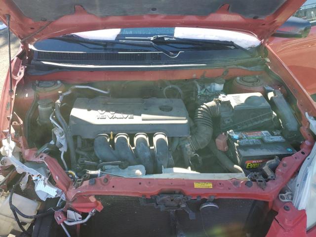 2T1KR32EX5C380261 - 2005 TOYOTA COROLLA MA XR RED photo 12