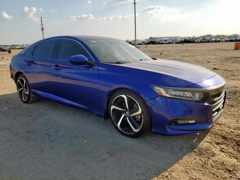 1HGCV1F36JA179180 - 2018 HONDA ACCORD SPORT Niebieski zdjęcie 4