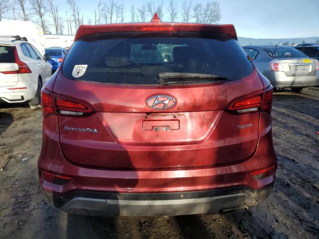 5XYZT3LB6HG433115 - 2017 HYUNDAI SANTA FE S RED photo 6