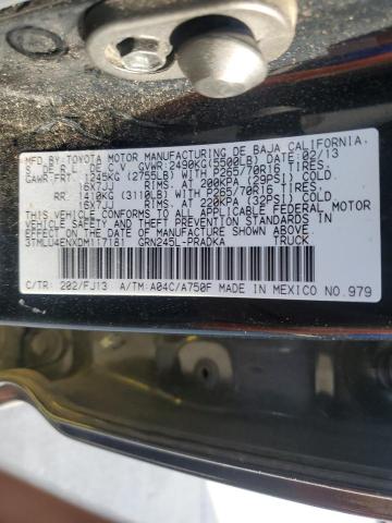 3TMLU4ENXDM117181 - 2013 TOYOTA TACOMA DOUBLE CAB Қара фото 12