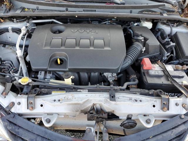 2T1BURHE1EC201548 - 2014 TOYOTA COROLLA L SILVER photo 11