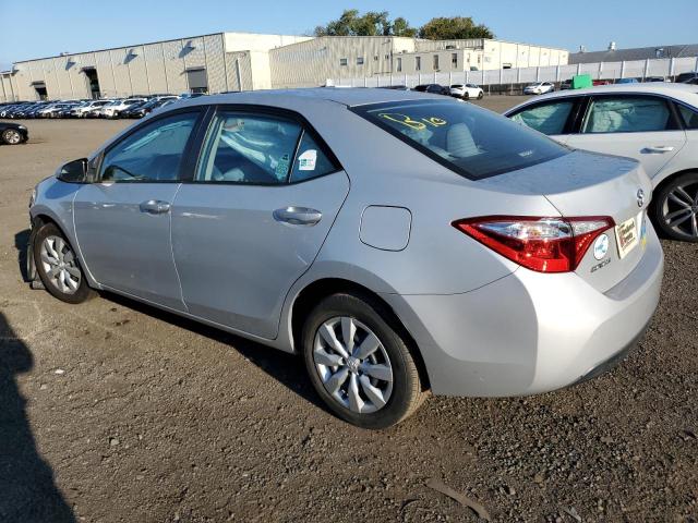 2T1BURHE1EC201548 - 2014 TOYOTA COROLLA L SILVER photo 2