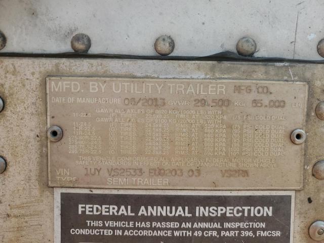 1UYVS2533EU920303 - 2014 UTILITY TRAILER თეთრი ფოტო 10