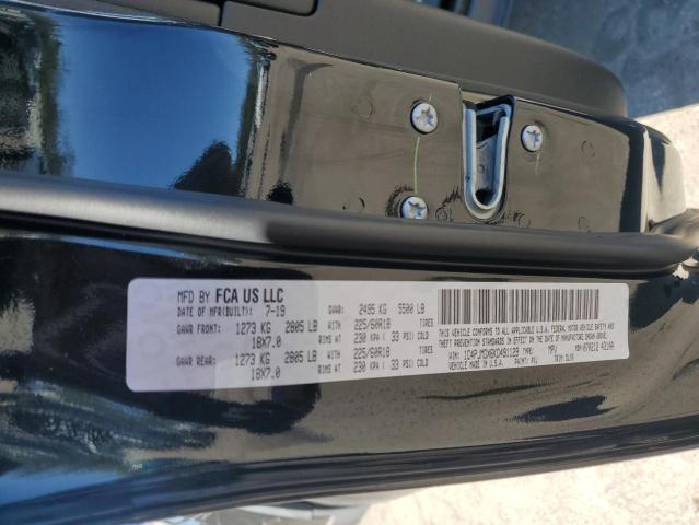 1C4PJMDX6KD491129 - 2019 JEEP CHEROKEE LIMITED შავი ფოტო 14