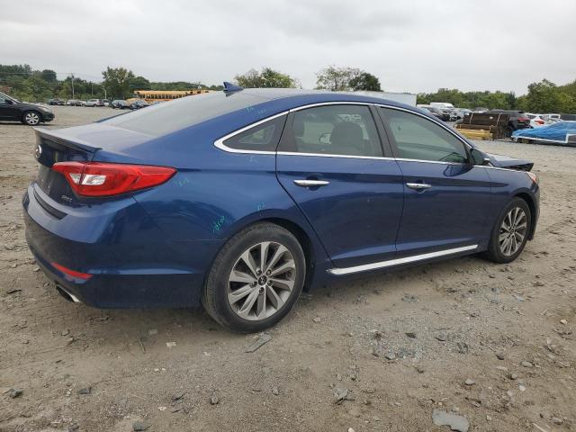 5NPE34AF8GH419038 - 2016 HYUNDAI SONATA SPORT BLUE photo 3