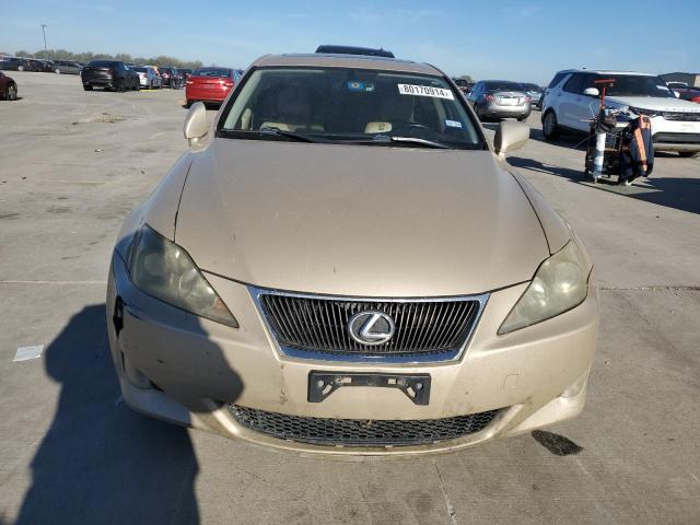 JTHBK262672037557 - 2007 LEXUS IS 250 TAN photo 5