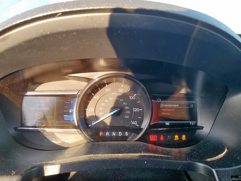 1FM5K7D83KGB39988 - 2019 FORD EXPLORER XLT BLACK photo 9