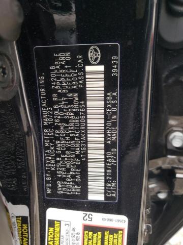 4T1G31AKXRU067654 - 2024 TOYOTA CAMRY SE NIGHT SHADE BLACK photo 13