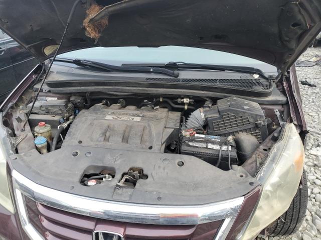 5FNRL38939B014797 - 2009 HONDA ODYSSEY TOURING მუქწითელი ფოტო 12
