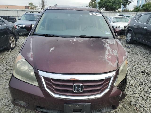 5FNRL38939B014797 - 2009 HONDA ODYSSEY TOURING მუქწითელი ფოტო 5