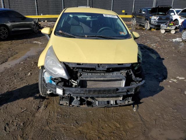 KNADM4A32G6589739 - 2016 KIA RIO LX YELLOW photo 5