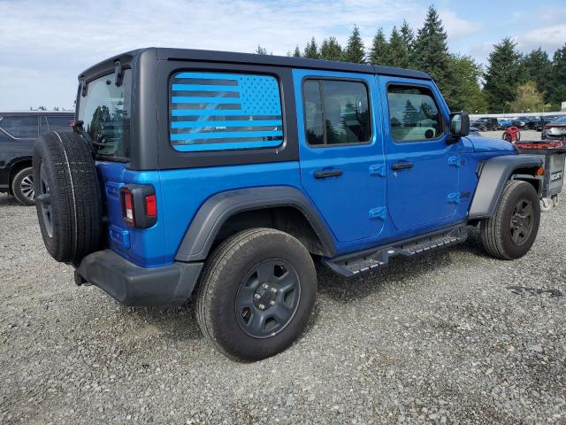 1C4PJXDGXRW349768 - 2024 JEEP WRANGLER SPORT 蓝色 照片 3