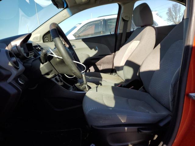 1G1JB5SH1C4123522 - 2012 CHEVROLET SONIC LS ნარინჯისფერი ფოტო 7