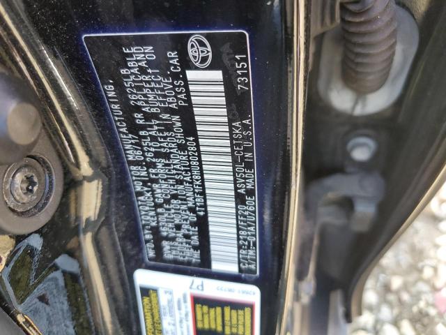 4T1BF1FK8HU802804 - 2017 TOYOTA CAMRY LE Negro foto 12