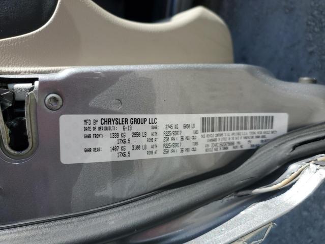 2C4RC1BG2DR796888 - 2013 CHRYSLER TOWN & COU TOURING ვერცხლისფერი ფოტო 14