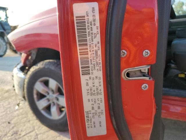 1C6RR7TT4KS689891 - 2019 RAM 1500 CLASSIC SLT Червоний фото 12