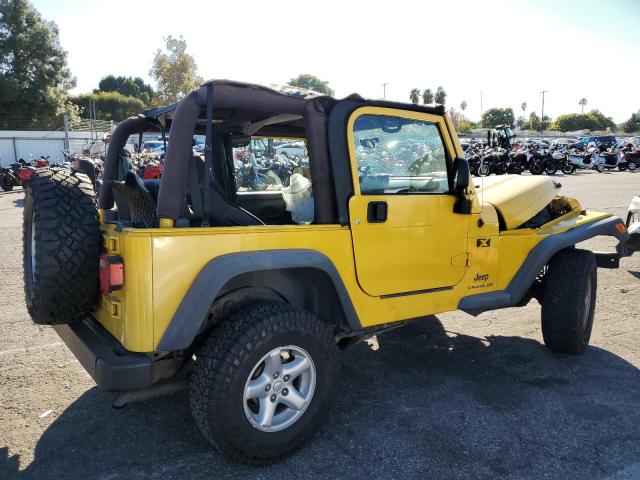 1J4FA39S44P709406 - 2004 JEEP WRANGLER X YELLOW photo 3