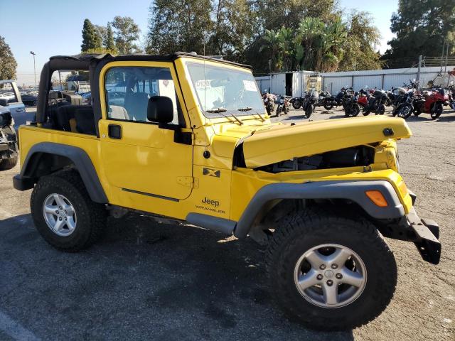 1J4FA39S44P709406 - 2004 JEEP WRANGLER X YELLOW photo 4