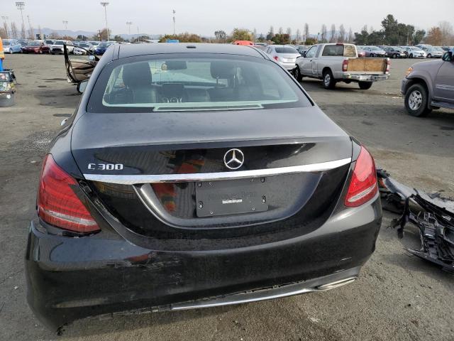 55SWF4JB1GU174623 - 2016 MERCEDES-BENZ C 300 BLACK photo 6