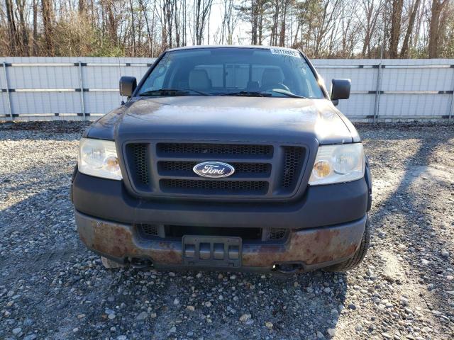 1FTRX14W55FA84389 - 2005 FORD F150 GRAY photo 5