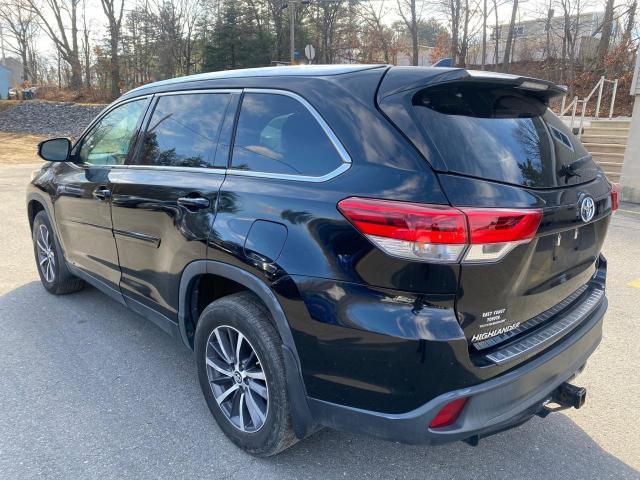 5TDJGRFH2KS056376 - 2019 TOYOTA HIGHLANDER HYBRID BLACK photo 2