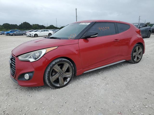 KMHTC6AE6DU133003 - 2013 HYUNDAI VELOSTER TURBO RED photo 1