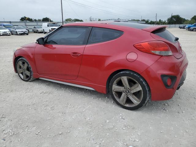 KMHTC6AE6DU133003 - 2013 HYUNDAI VELOSTER TURBO RED photo 2