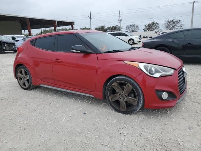 KMHTC6AE6DU133003 - 2013 HYUNDAI VELOSTER TURBO RED photo 4