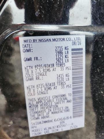 5N1DR2MM8HC606684 - 2017 NISSAN PATHFINDER S 黑色 照片 13