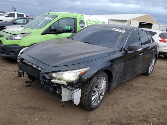 JN1EV7AR5KM556512 - 2019 INFINITI Q50 LUXE BLACK photo 1