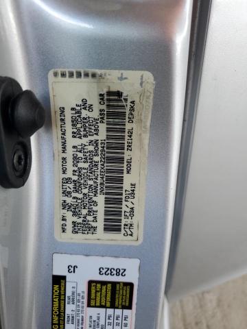 1NXBU4EEXAZ229431 - 2010 TOYOTA COROLLA BASE 银色 照片 12