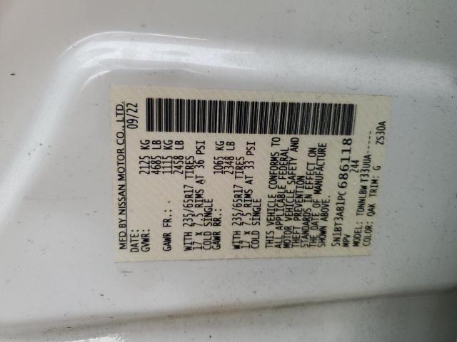 5N1BT3AB1PC686118 - 2023 NISSAN ROGUE S WHITE photo 13