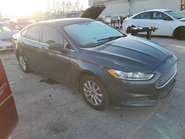 3FA6P0G74FR254656 - 2015 FORD FUSION S TEAL photo 4