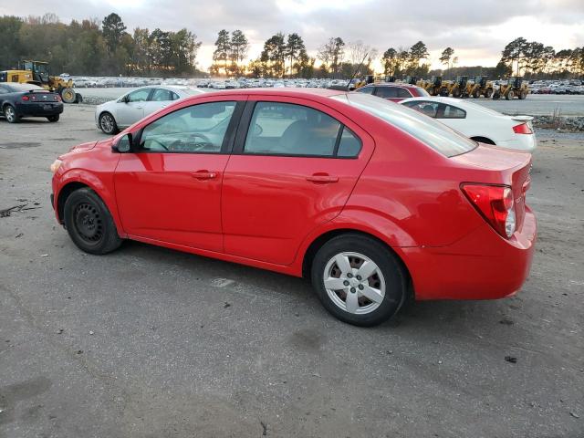 1G1JB5SH9F4141920 - 2015 CHEVROLET SONIC LS RED photo 2