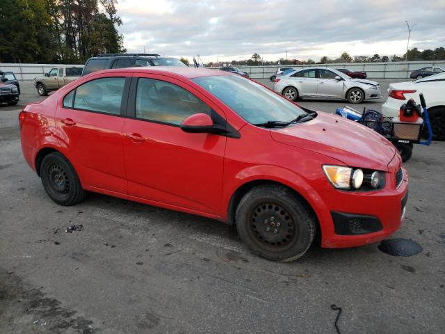 1G1JB5SH9F4141920 - 2015 CHEVROLET SONIC LS RED photo 4