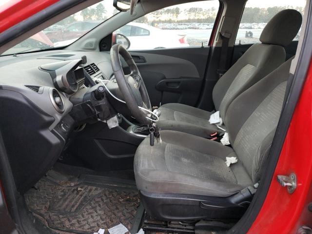 1G1JB5SH9F4141920 - 2015 CHEVROLET SONIC LS RED photo 7