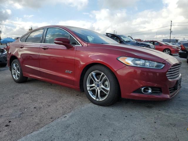 3FA6P0SU3FR147319 - 2015 FORD FUSION TITANIUM PHEV 红色 照片 4