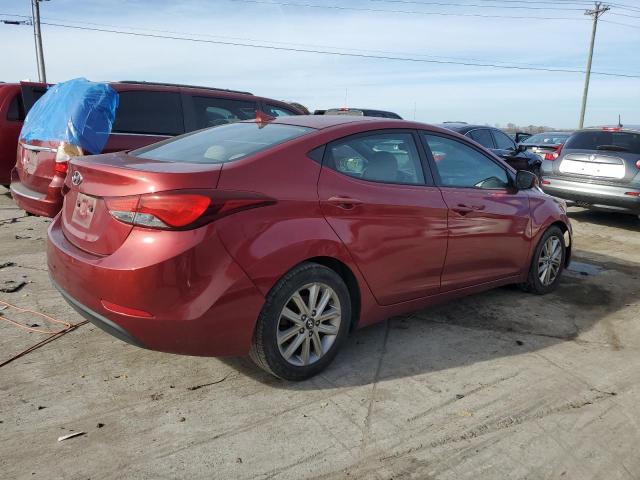 5NPDH4AE9EH542543 - 2014 HYUNDAI ELANTRA SE RED photo 3