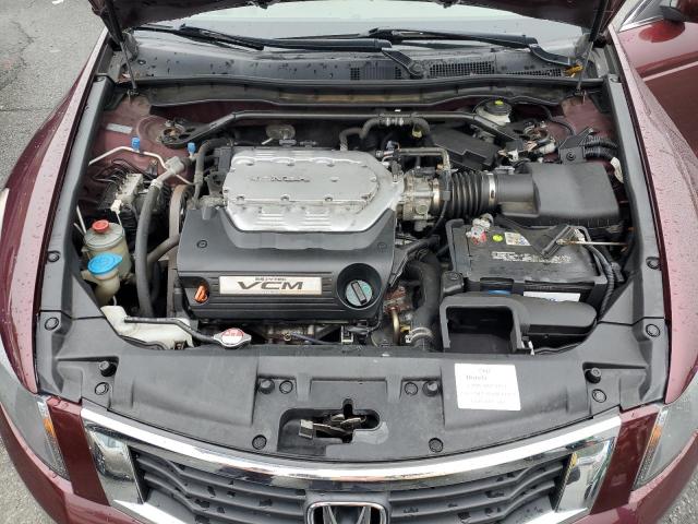 1HGCP36868A066602 - 2008 HONDA ACCORD EXL 勃艮第红 照片 11