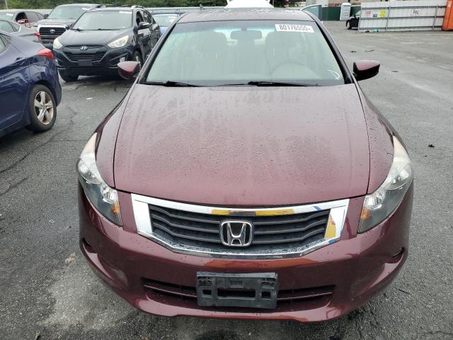 1HGCP36868A066602 - 2008 HONDA ACCORD EXL 勃艮第红 照片 5