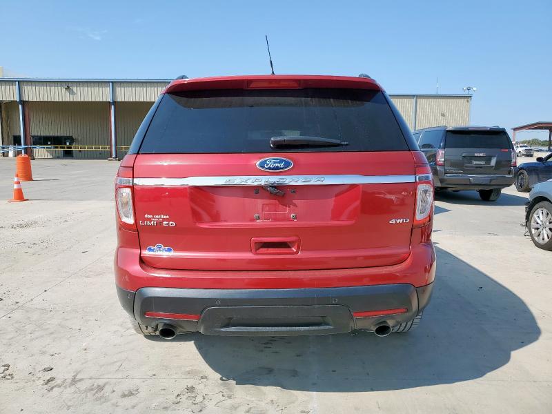 1FMHK8F86CGA72899 - 2012 FORD EXPLORER LIMITED Կարմիր լուսանկար 6