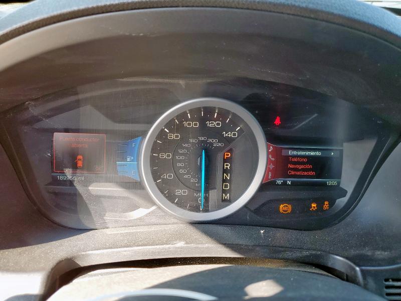 1FMHK8F86CGA72899 - 2012 FORD EXPLORER LIMITED Կարմիր լուսանկար 9