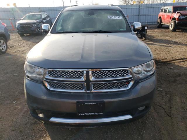 1C4SDJET8DC596999 - 2013 DODGE DURANGO CITADEL GRAY photo 5