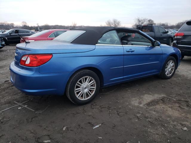 1C3LC45K38N113837 - 2008 CHRYSLER SEBRING BLUE photo 3