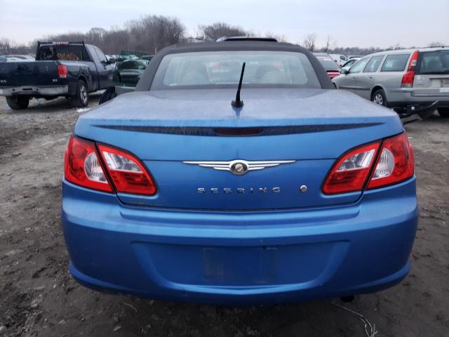 1C3LC45K38N113837 - 2008 CHRYSLER SEBRING BLUE photo 6