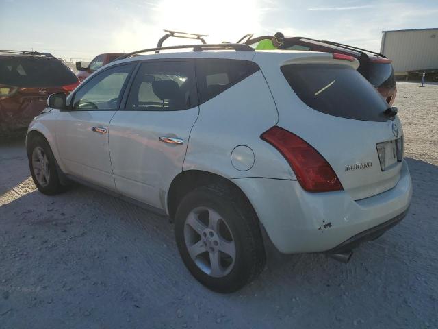 JN8AZ08T23W118534 - 2003 NISSAN MURANO SL WHITE photo 2