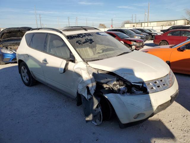 JN8AZ08T23W118534 - 2003 NISSAN MURANO SL WHITE photo 4